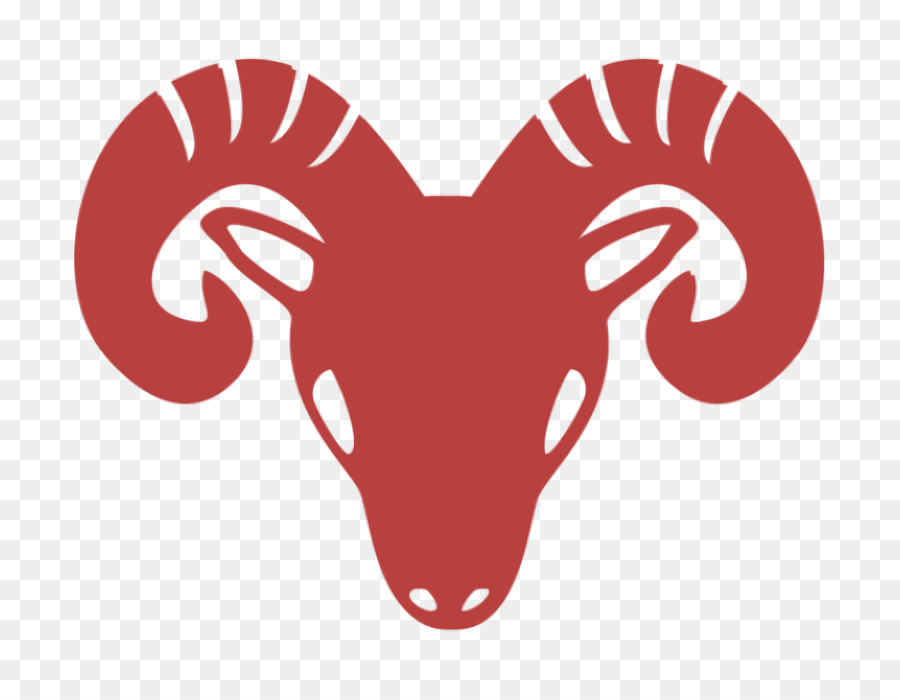 Icona di capra Simbolo dello zodiaco Ariete dell'icona di segni di capra testa frontale icona - 