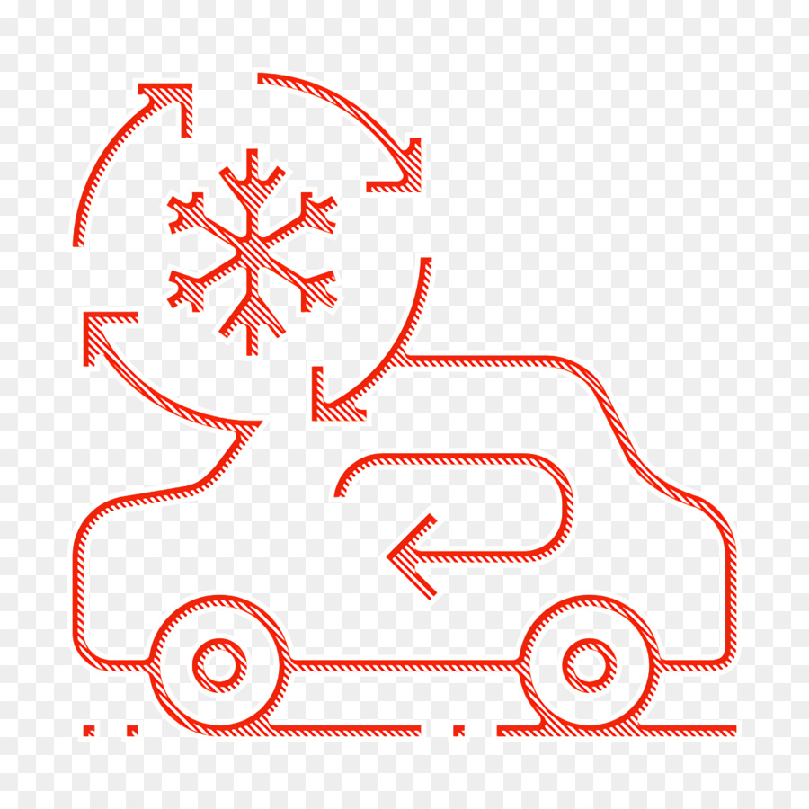Klimaanlagen-Symbol Autosymbol Autoservice-Symbol - 