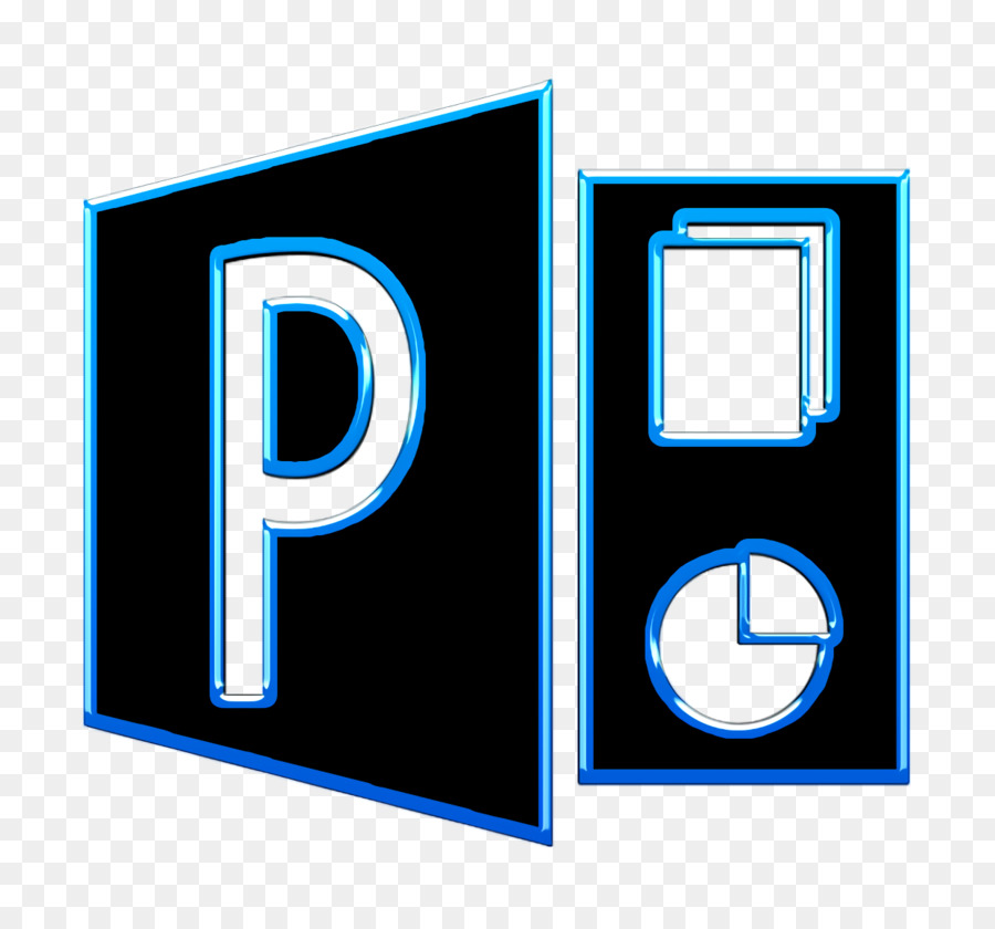 Icona della diapositiva Icona del logo di Microsoft PowerPoint icona della tecnologia - 