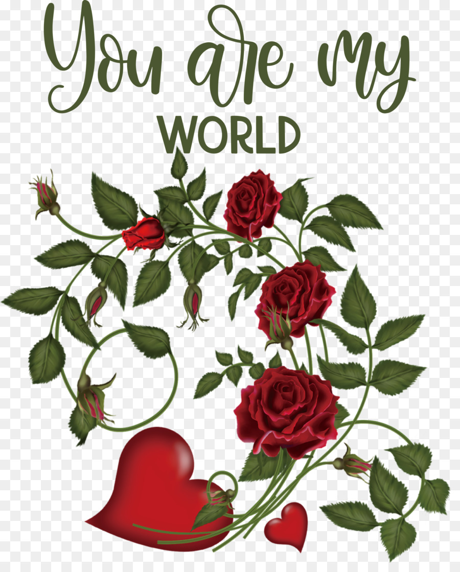 You Are My World Valentine Valentines