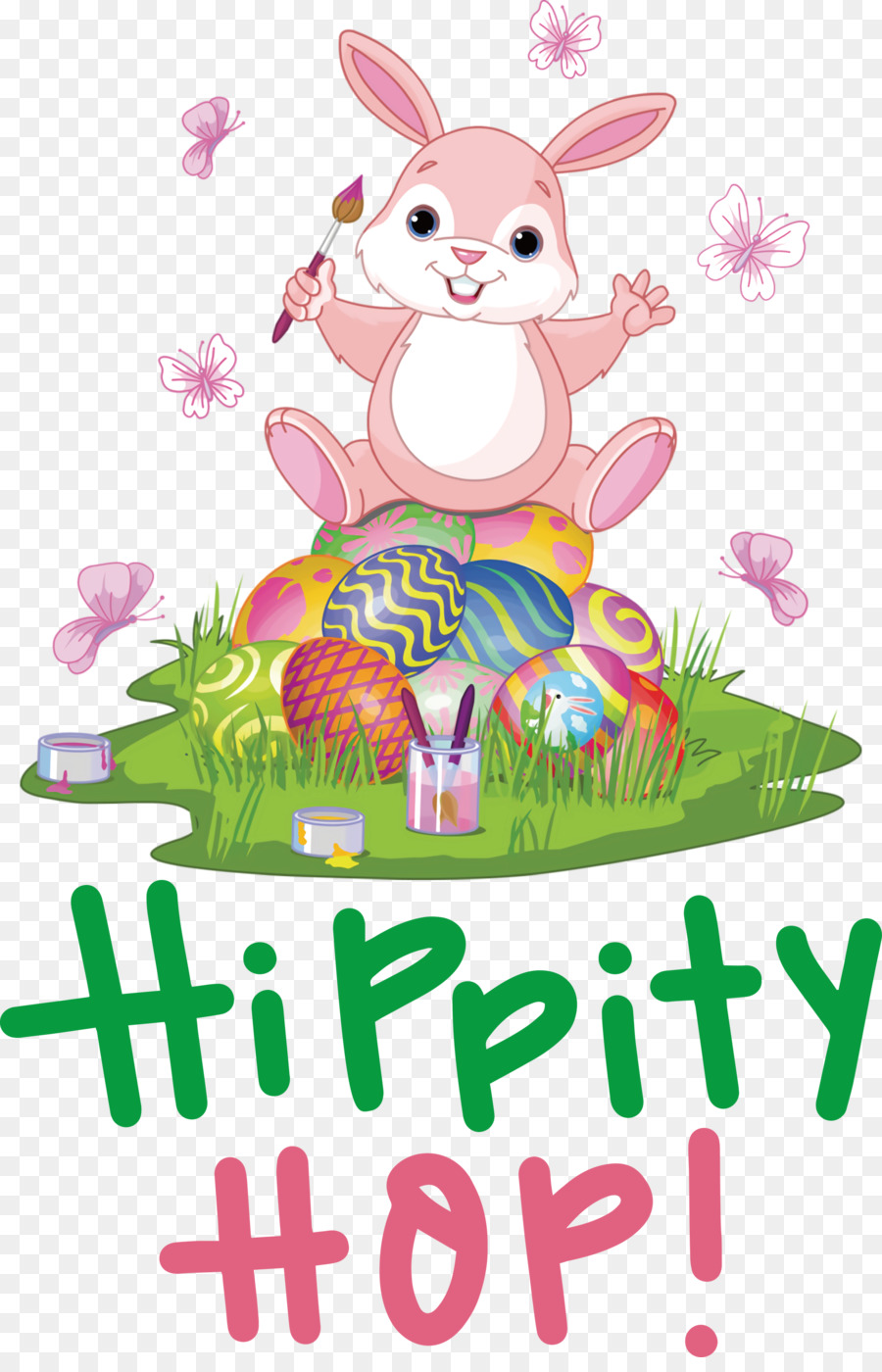 Frohe Ostern Hippity Hop - 