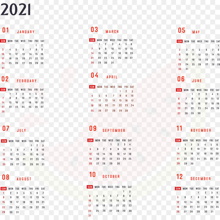 Lịch năm 2021 có thể in được 2021 Lịch hàng năm 2021 Lịch cả năm - 