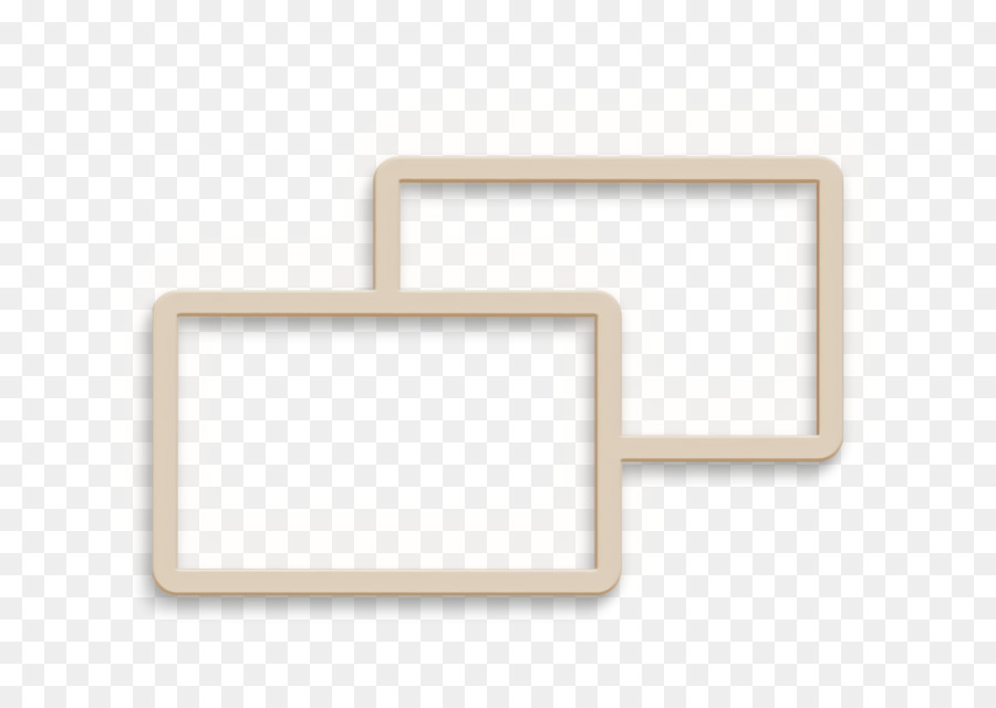Icona dell'icona di 2 quadrati Icona del computer e dei media 2 - 