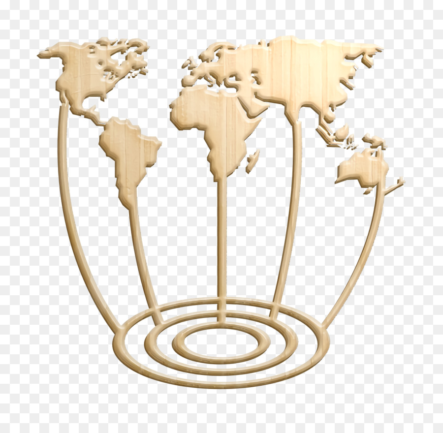 World international targets map for business icon Human Pictos icon Target icon