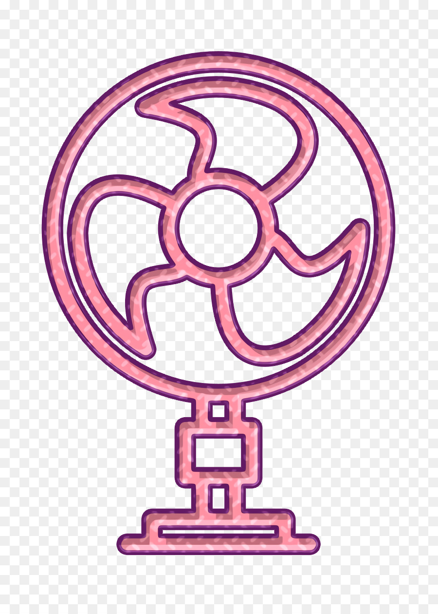 Kühlersymbol Haushaltsset-Symbol Lüftersymbol - 