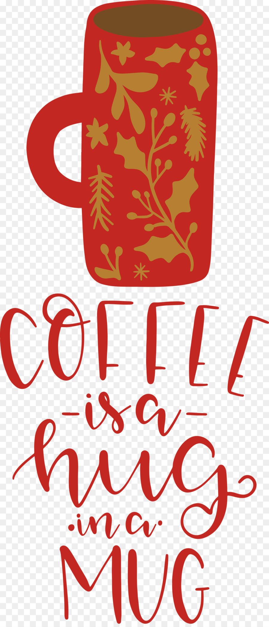 Kaffee ist eine Umarmung in einer Tasse Kaffee - 
