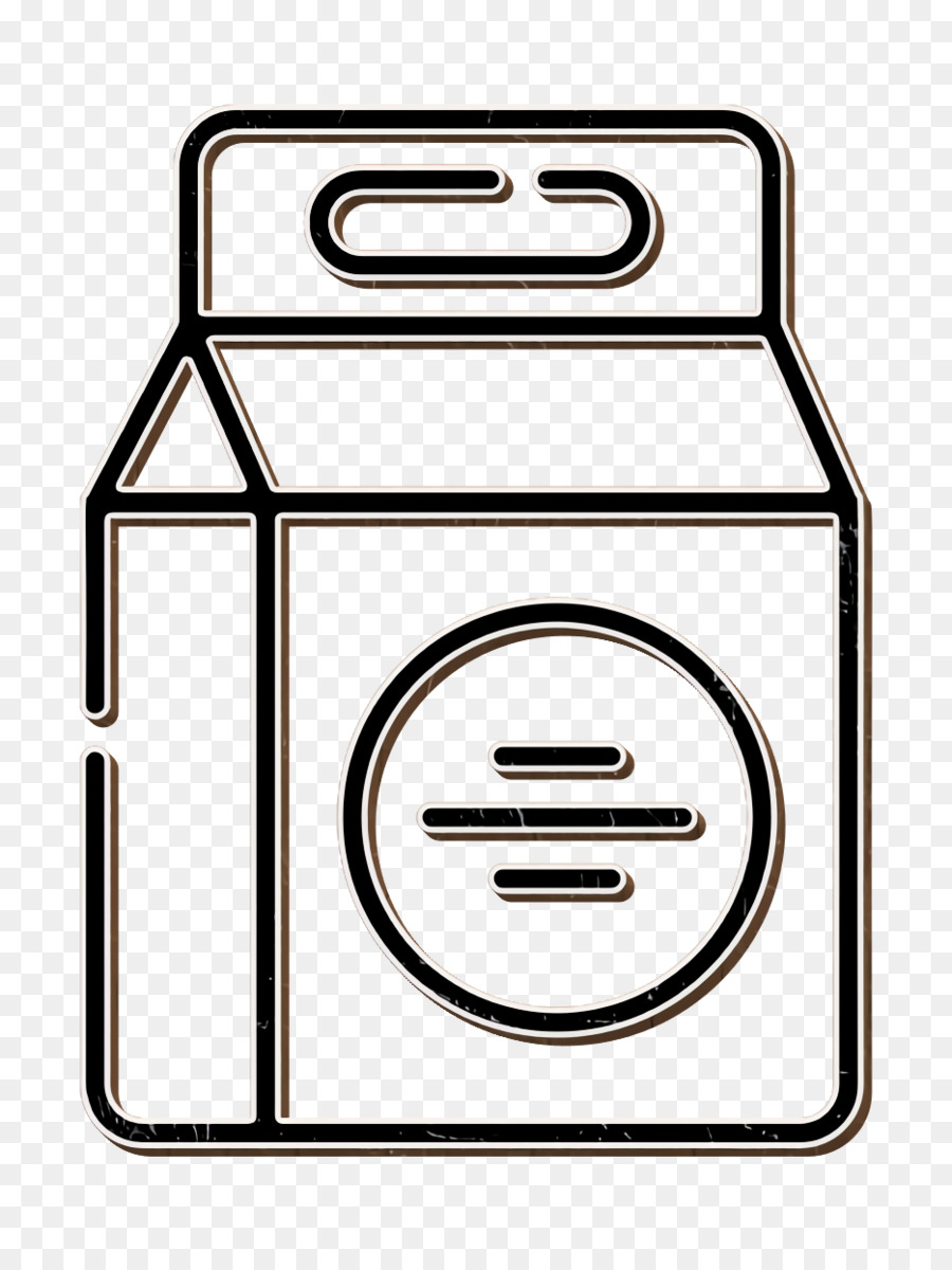 Supermarkt-Symbol Lebensmittelbehälter-Symbol Lebensmittel-Symbol - 