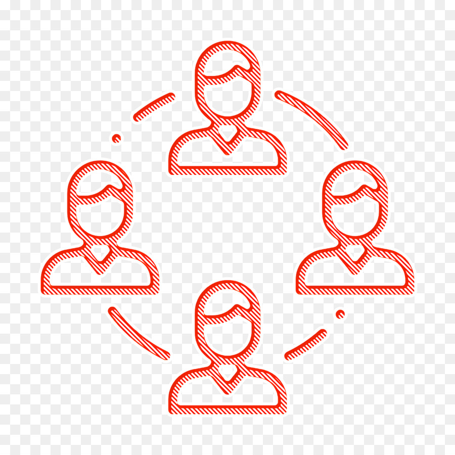 Human relations and emotions icon Teamwork icon