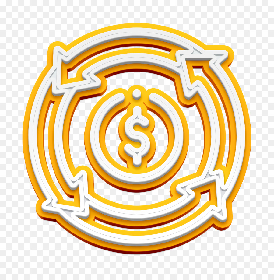 Icona del dollaro Icona di ritorno Icona di pagamento - 