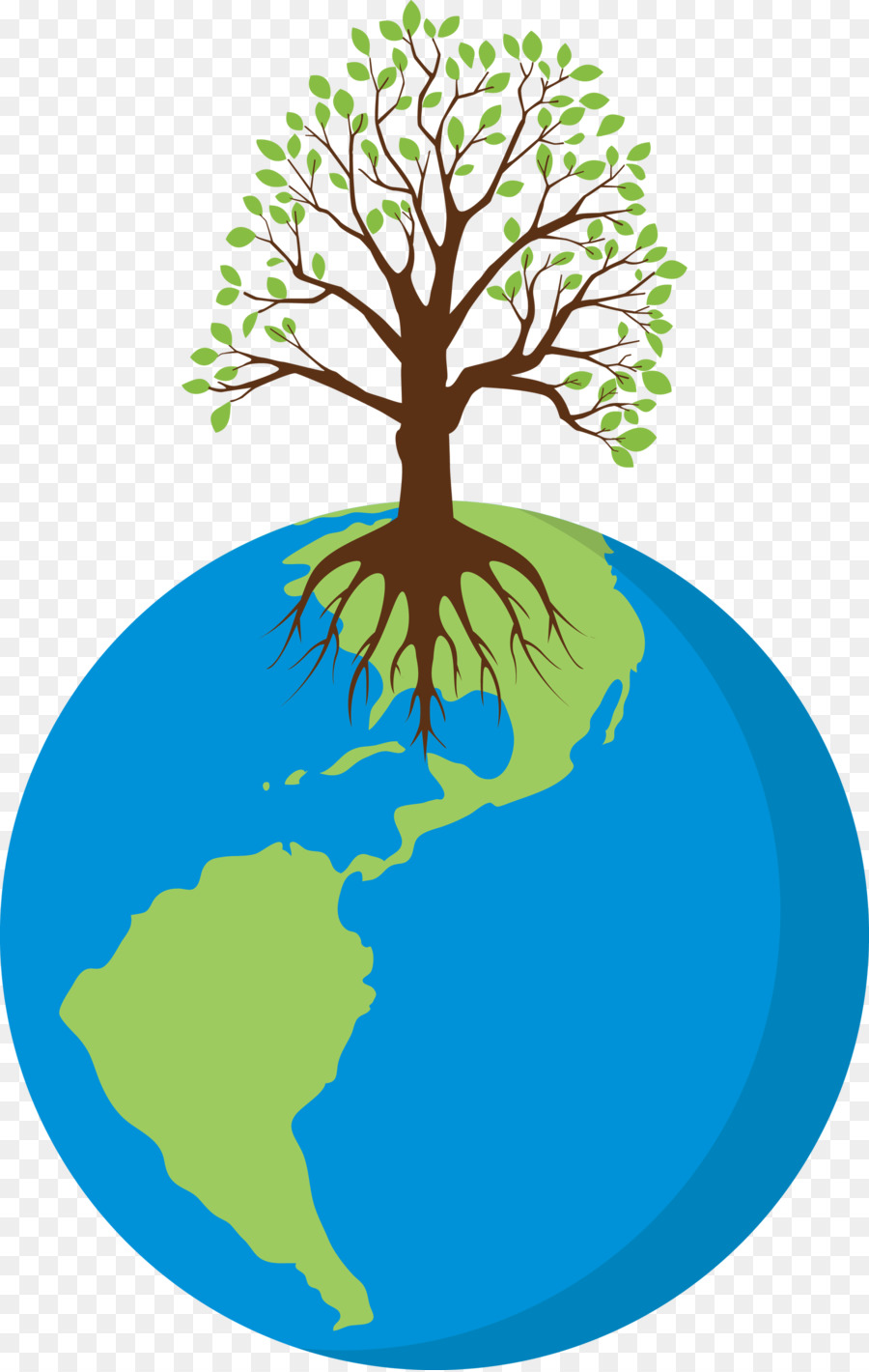 l'albero della terra diventa verde - 