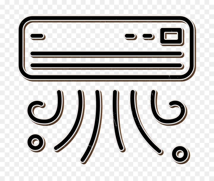 Symbol für Robotermaschine Symbol für Klimaanlage Symbol für Möbel und Haushalt - 