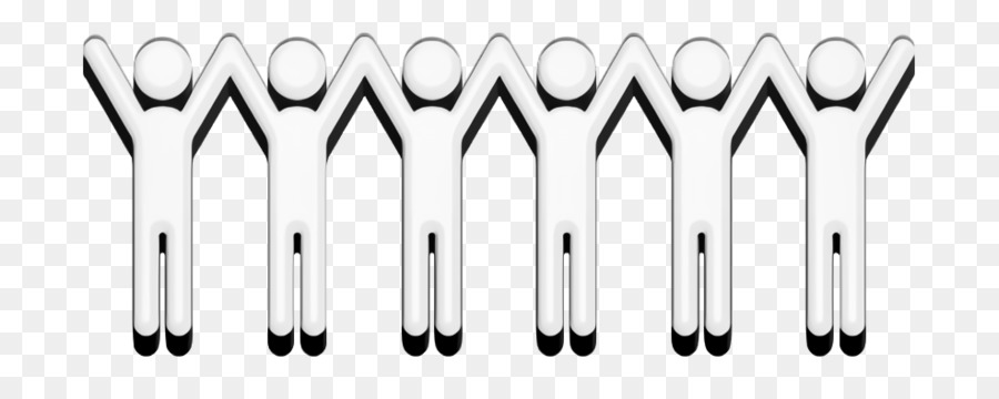 Icona umanitaria icona persone Holding Hands in a row icon - 