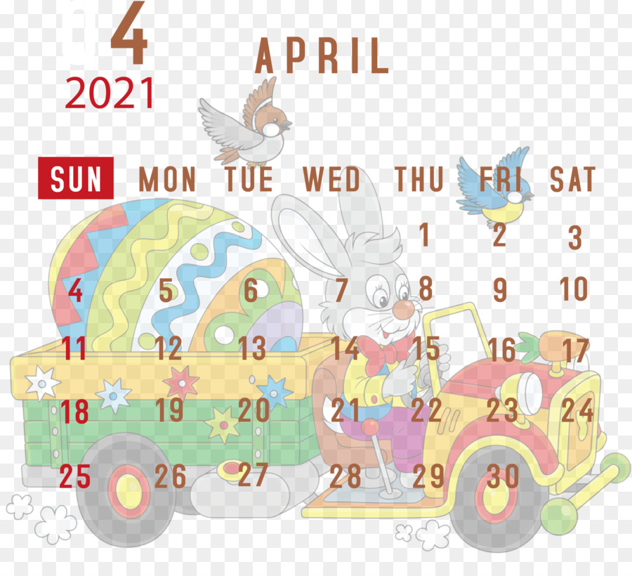 April 2021 Druckbarer Kalender April 2021 Kalender 2021 Kalender - 