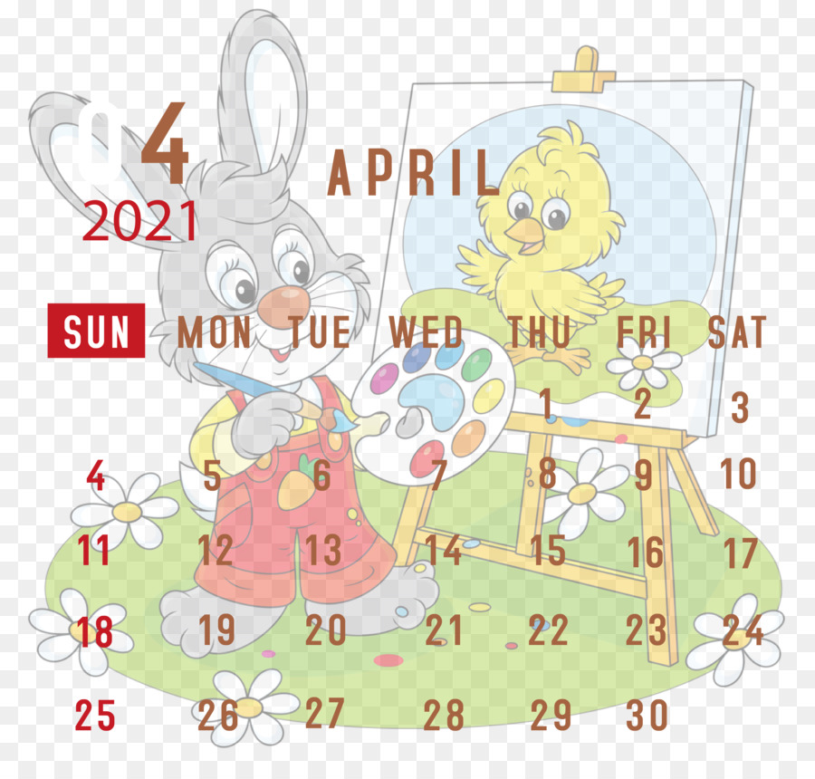 Calendario stampabile aprile 2021 Calendario aprile 2021 Calendario 2021 - 