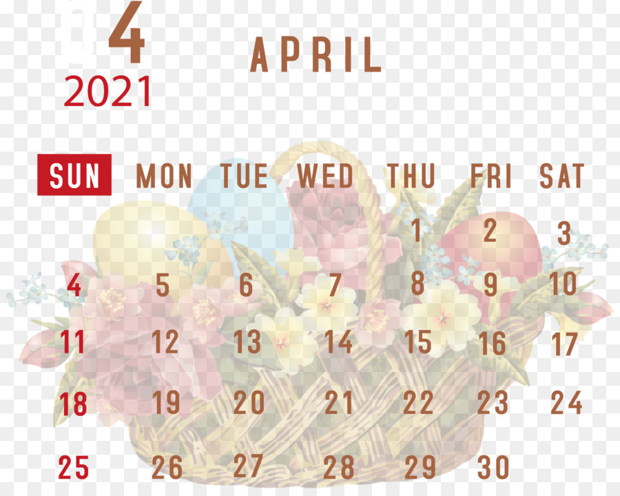 April 2021 Druckbarer Kalender April 2021 Kalender 2021 Kalender - 
