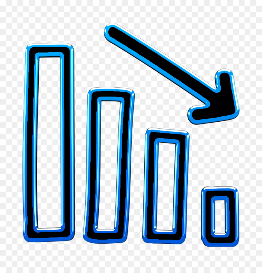 Diagrammsymbol Handgezeichnetes Symbol Geschäftsgrafik unten handgezeichnetes Symbolsymbol - 