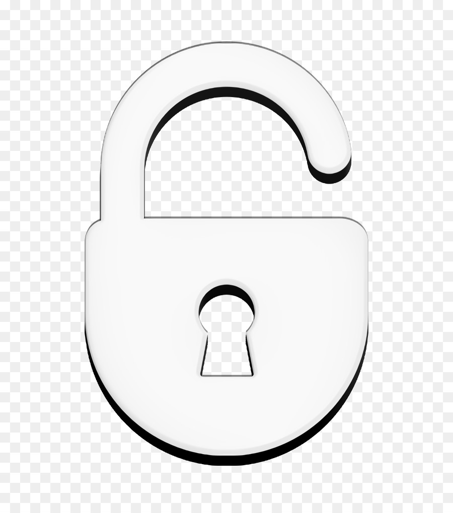 Icona del set di chiavi Icona del lucchetto aperto icona della sicurezza - 