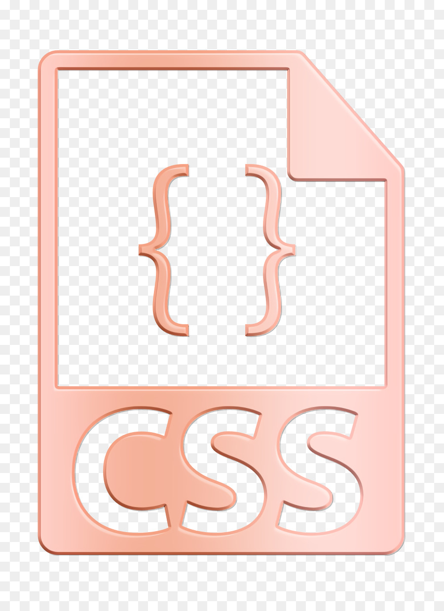Dateiformat Symbole Symbol CSS-Symbol Benutzeroberfläche Symbol - 