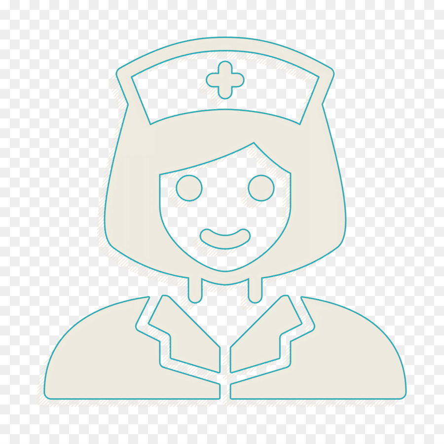 Icona di infermiere Icona medica e sanitaria Icona dell'ospedale - 