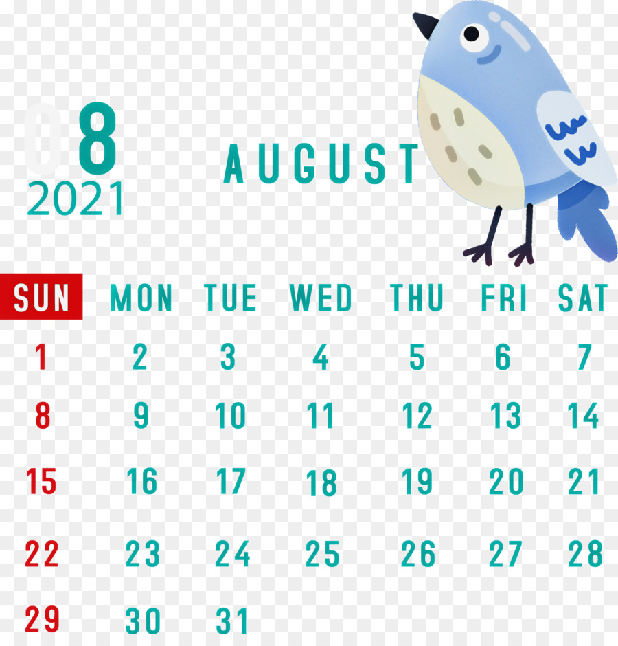 August 2021 Calendar August Calendar 2021 Calendar png download - 2924*3000  - Free Transparent August Calendar png Download. - CleanPNG / KissPNG