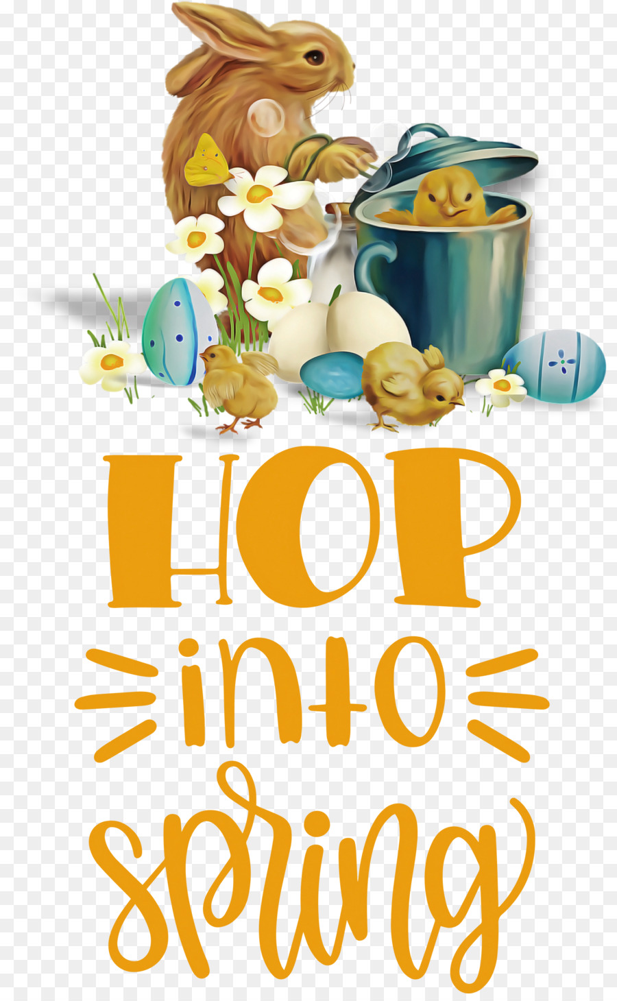 Hop Into Spring Happy Easter Easter Day