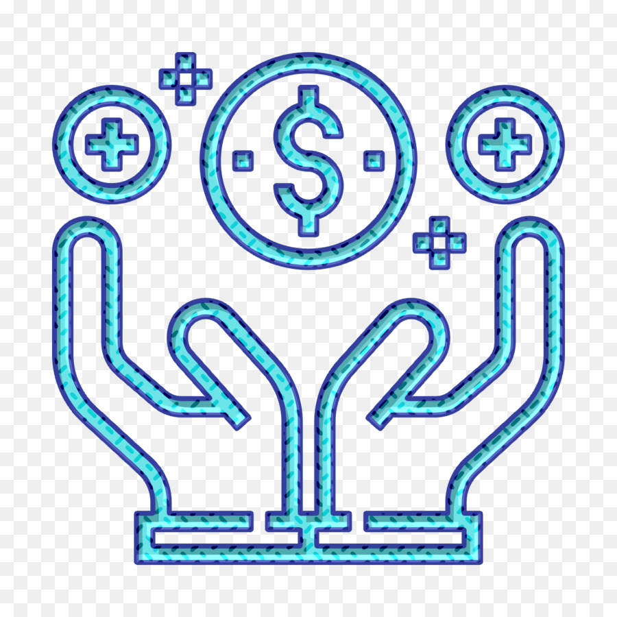 Icona di moneta Icona di affari Icona di vantaggi - 