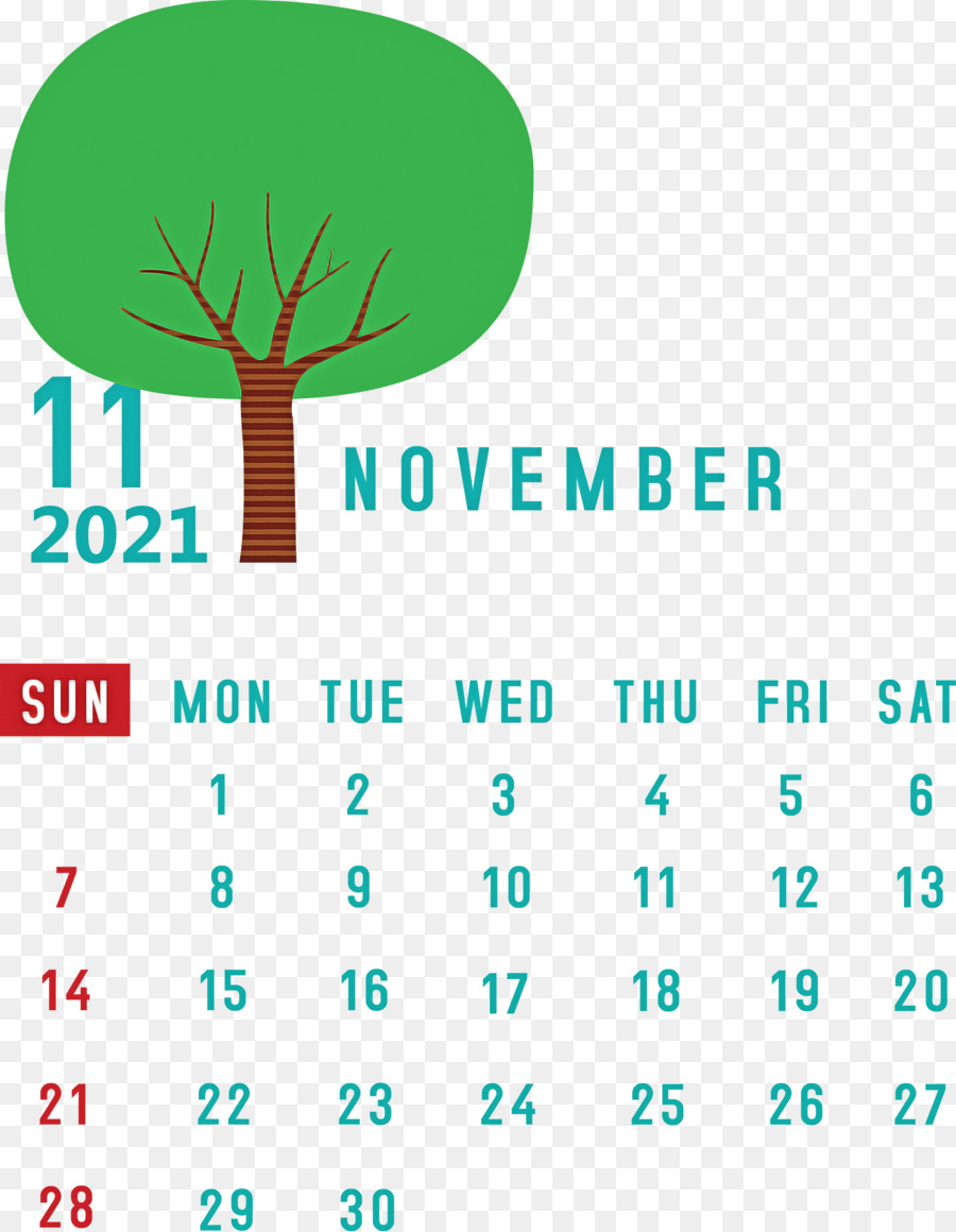 Kalender November 2021 Druckbarer Kalender November 2021 - 
