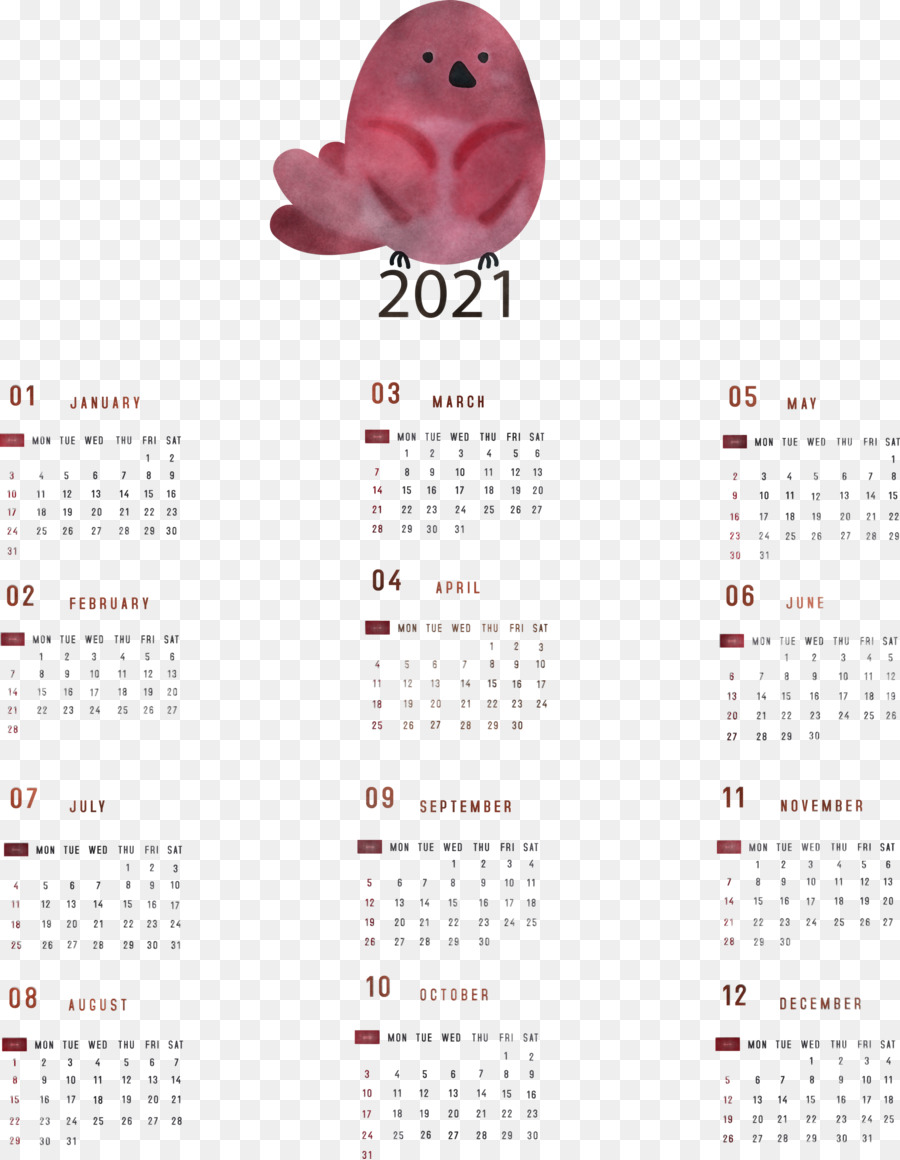 Printable 2021 Yearly Calendar 2021 Yearly Calendar