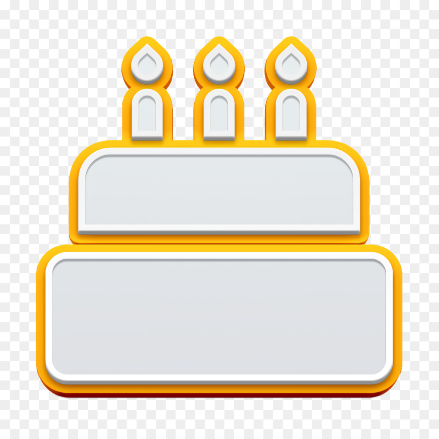 Icona della torta di compleanno Icona dolce dei segni dell'icona - 