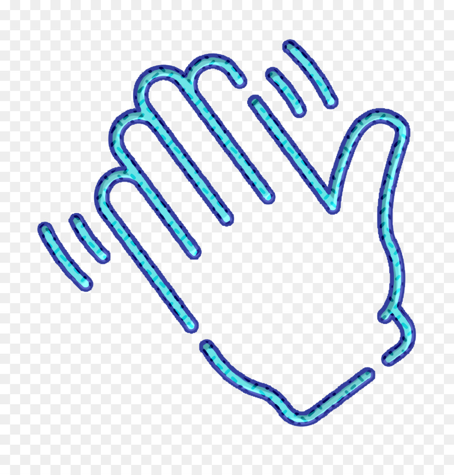 Emoticon Flaticon Emojis icon Icona della mano che saluta Icona del dito - 