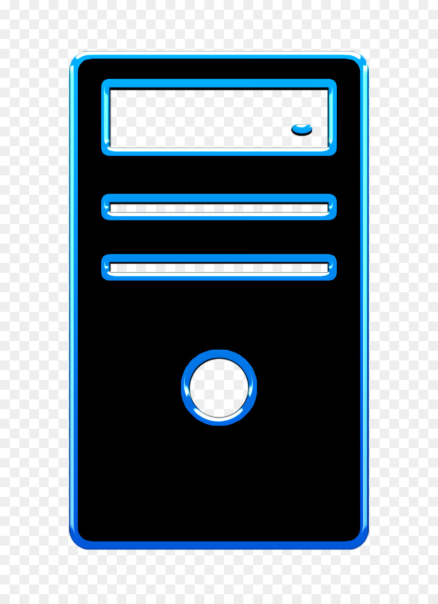 Icona del computer Icona della CPU icona della tecnologia - 