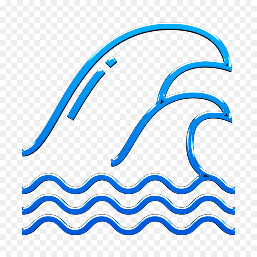 Tsunami-Symbol Wellen-Symbol Symbol für globale Erwärmung - 