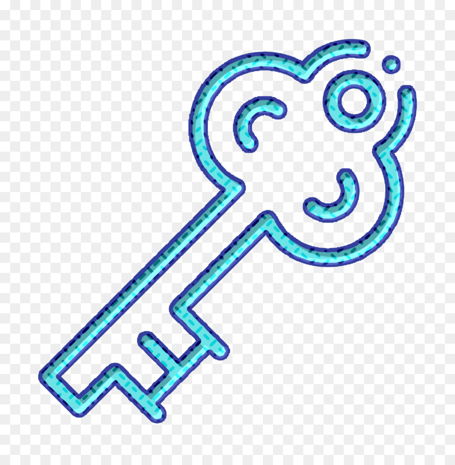 Schlüsselsymbol Home Stuff-Symbol Türschlüsselsymbol - 