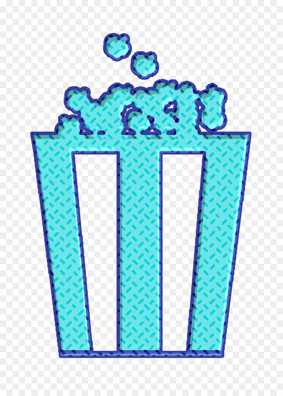 icona di cibo Icona di popcorn Scatola di icona di popcorn - 
