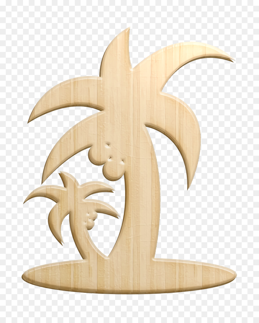 Sommerikone Tropische Strandpalmen Bäume Silhouette Ikone Palmenikone - 