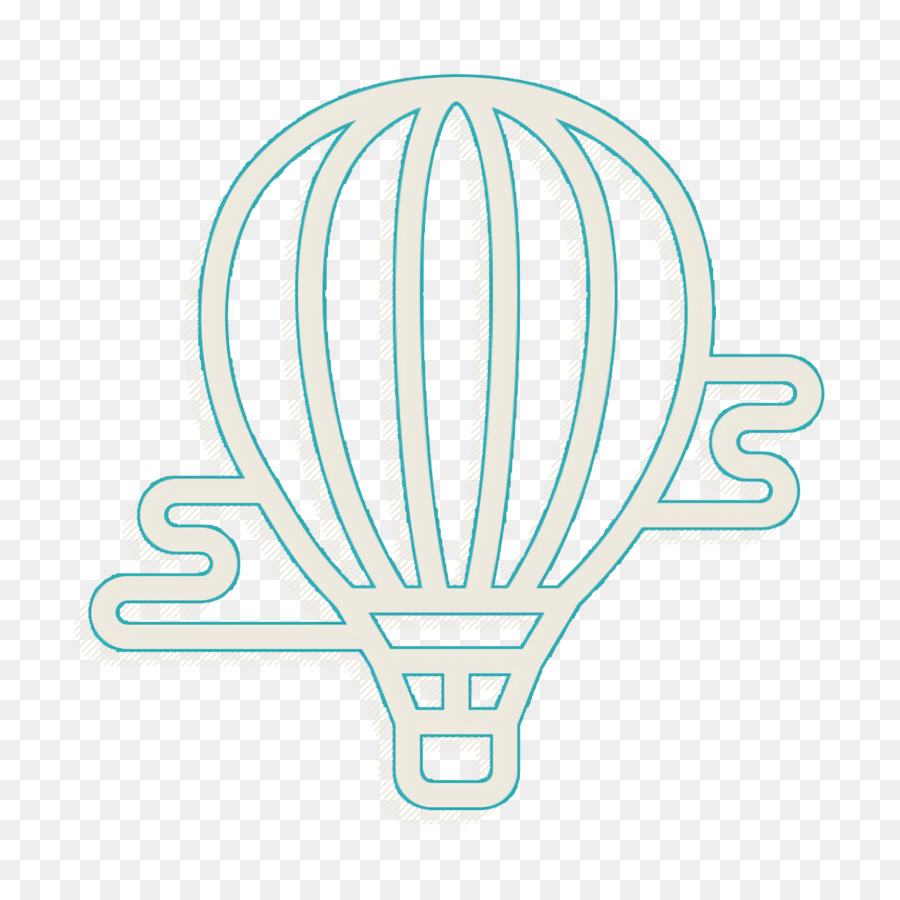 Trip-Symbol Heißluftballon-Symbol Themenpark-Symbol - 
