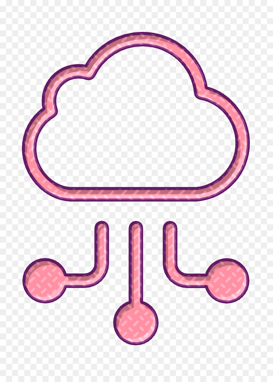 Icona di cloud computing Icona di affari - 