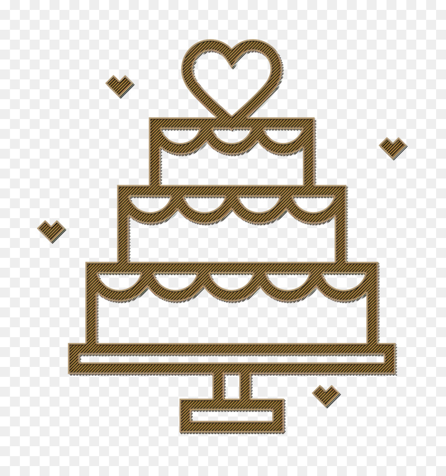 Icona della torta nuziale Icona di nozze - 