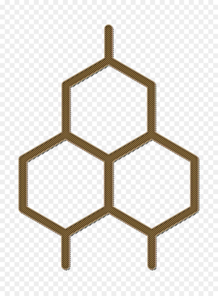 Icona di ape Icona a nido d'ape Icona di medicina e salute - 