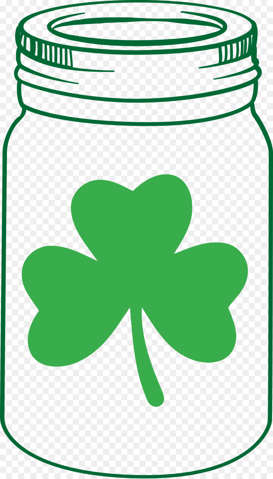 St Patricks Day Mason Jar - 