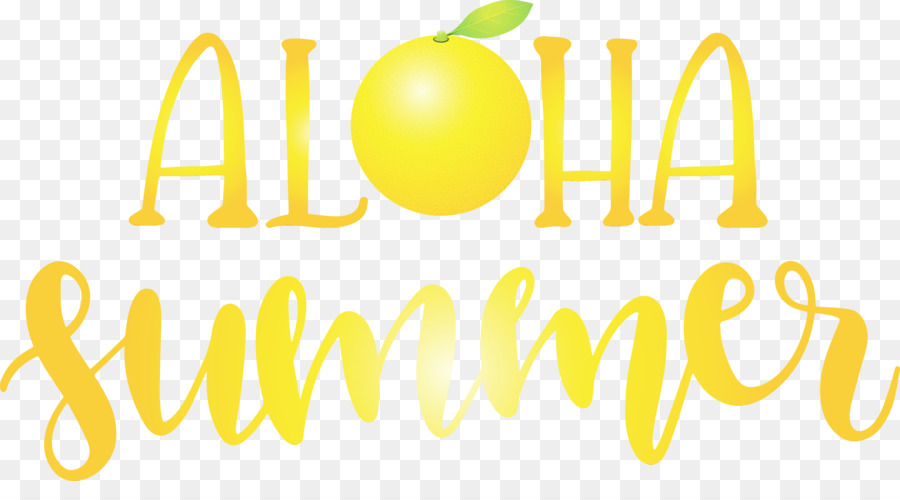 Logo Schriftart gelbe Zitronenfrucht - 