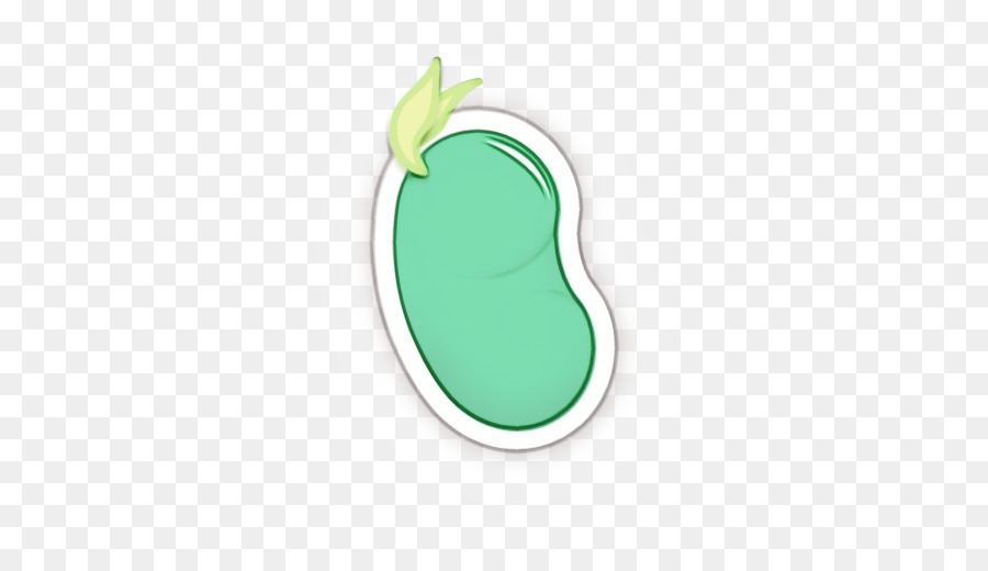 trái cây phông chữ hình bầu dục màu xanh lá cây - 