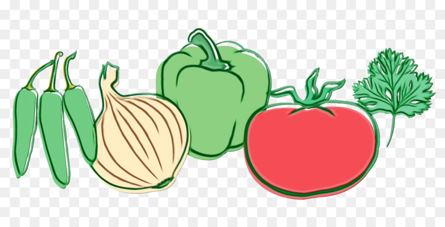 natürliche Lebensmittel Gemüse Superfood Cartoon lokale Lebensmittel - 
