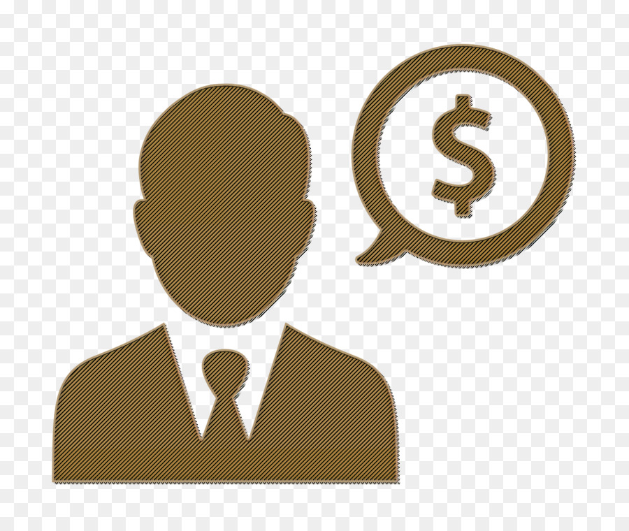 Finanzen Set Icon Leute Symbol Geschäftsmann-Symbol - 