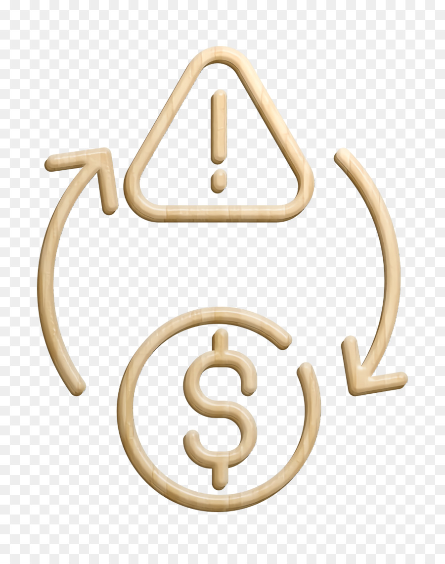 Investment-Symbol Geldsymbol-Risikosymbol - 