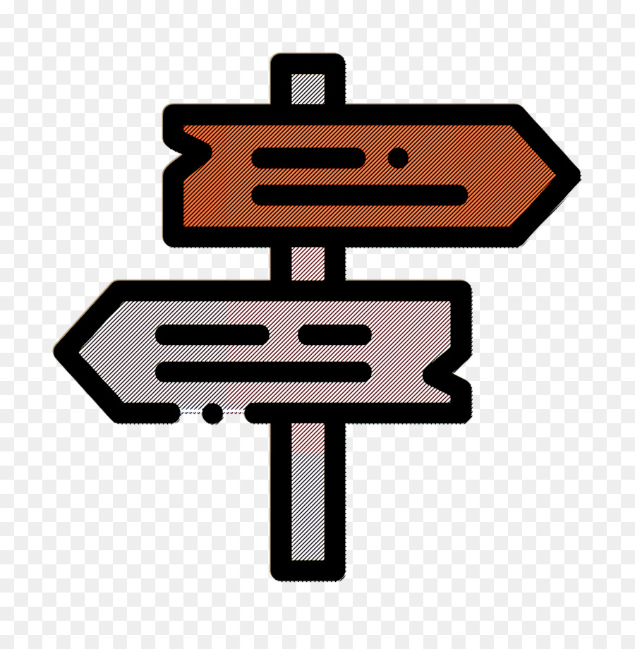 Standort-Symbol Road Icon Signpost-Symbol - 