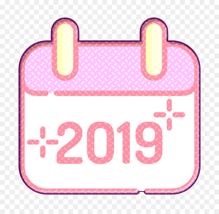 Icon 2019-Symbol des neuen Jahres - 