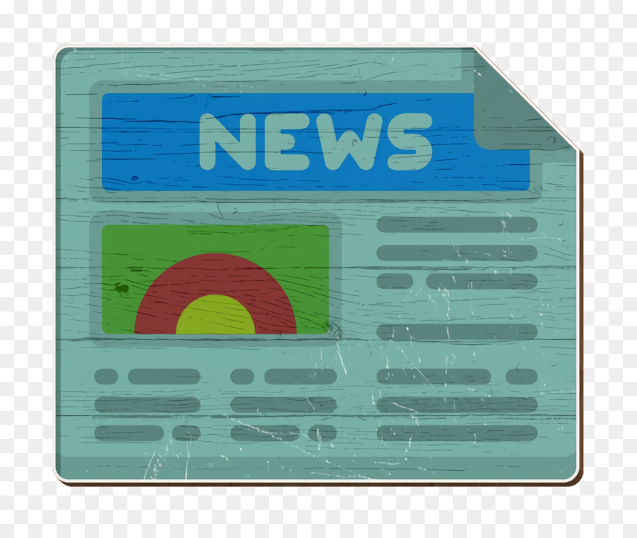 Newspaper icon Media Technology icon Text lines icon