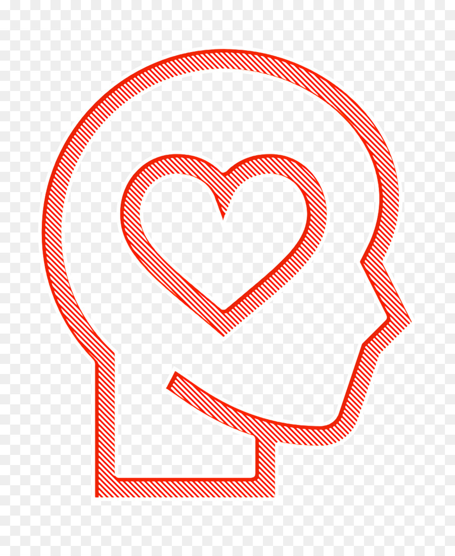 Freundschaftsymbol Kopf Symbol Gehirnsymbol - 