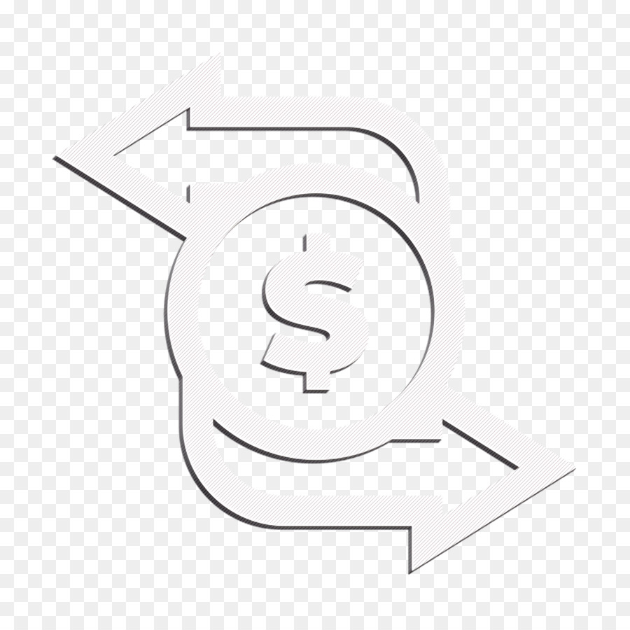 Management-Symbol Geld-Symbol-Übertragungssymbol - 